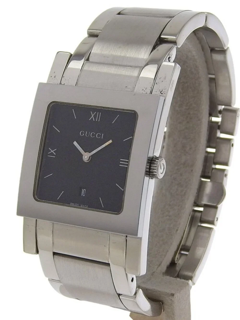 GUCCI G Metro Watches 7900M.1 blackDial Stainless Steel Quartz Analog disp...